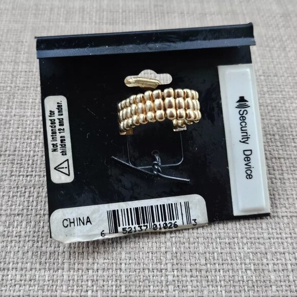 Mixit Women Fashion Ring Multi Color Crystals Gold Tine Stretchable Ring NWT - Picture 5 of 10